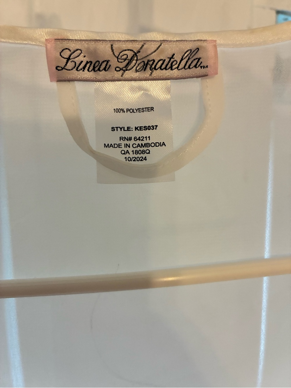Linea Donatella Sheer White Robe - Picture 7 of 7
